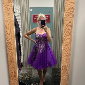 Purple prom dress